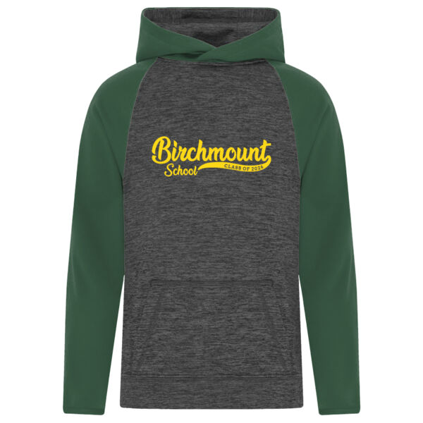 GRAD - YOUTH - Dynamic Heather Fleece Two-Tone Hooded Sweatshirt  Thumbnail