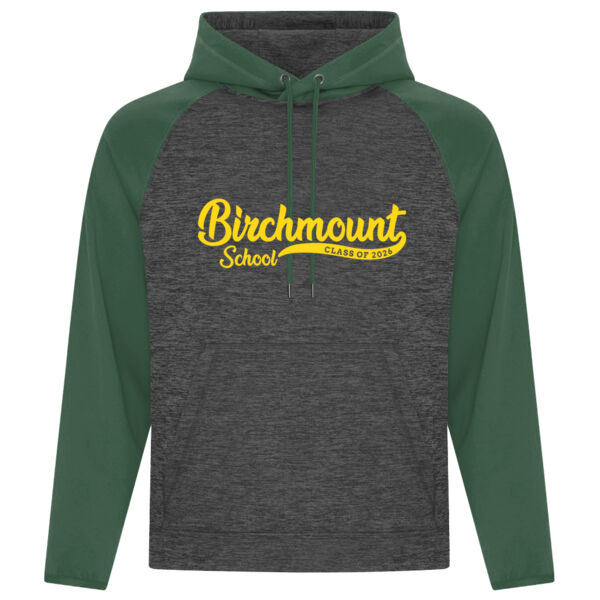 GRAD - ADULT - Dynamic Heather Fleece Two-Tone Hooded Sweatshirt Thumbnail