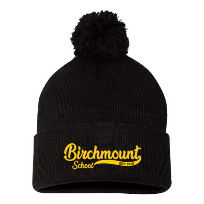 Pom-Pom 12" Knit Beanie**Embroidered Logo** Thumbnail